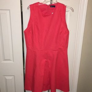 GAP Dark Coral Fit n Flare Dress